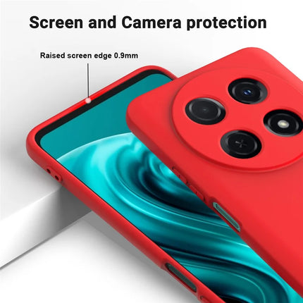 For Huawei nova 13i Liquid Silicone Case Phone Back Cover with Hand Strap