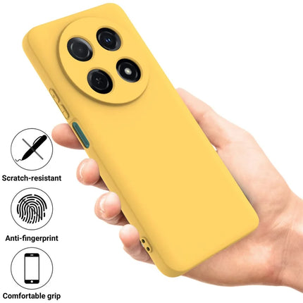 For Huawei nova 13i Liquid Silicone Case Phone Back Cover with Hand Strap