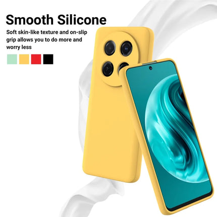 For Huawei nova 13i Liquid Silicone Case Phone Back Cover with Hand Strap