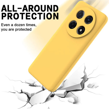 For Huawei nova 13i Liquid Silicone Case Phone Back Cover with Hand Strap