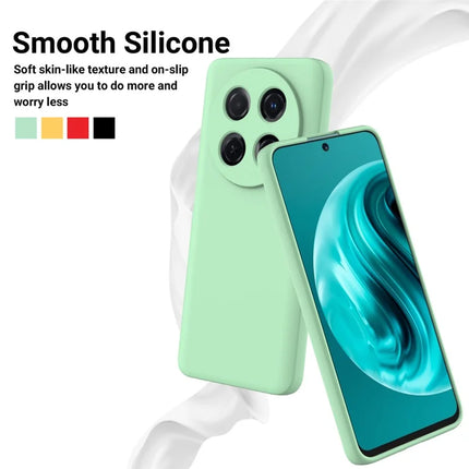For Huawei nova 13i Liquid Silicone Case Phone Back Cover with Hand Strap