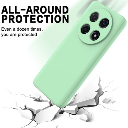 For Huawei nova 13i Liquid Silicone Case Phone Back Cover with Hand Strap