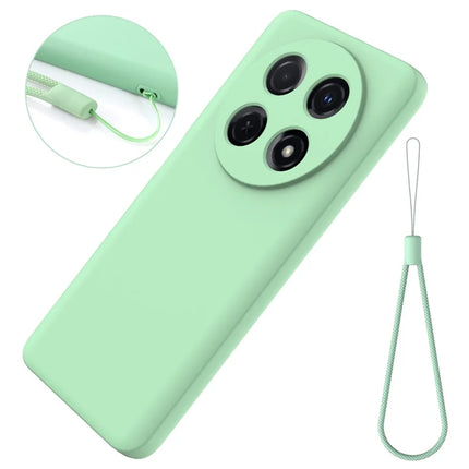 For Huawei nova 13i Liquid Silicone Case Phone Back Cover with Hand Strap