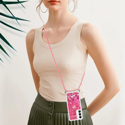 For Samsung Galaxy A56 5G TPU Case Quicksand Design Phone Cover with Lanyard
