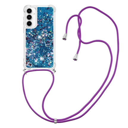 For Samsung Galaxy A56 5G TPU Case Quicksand Design Phone Cover with Lanyard