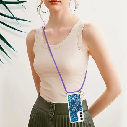 For Samsung Galaxy A56 5G TPU Case Quicksand Design Phone Cover with Lanyard