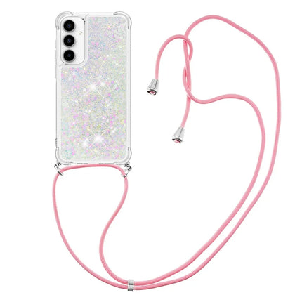 For Samsung Galaxy A56 5G TPU Case Quicksand Design Phone Cover with Lanyard