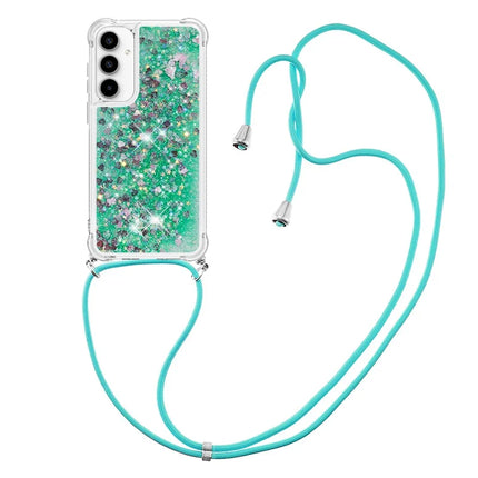 For Samsung Galaxy A56 5G TPU Case Quicksand Design Phone Cover with Lanyard