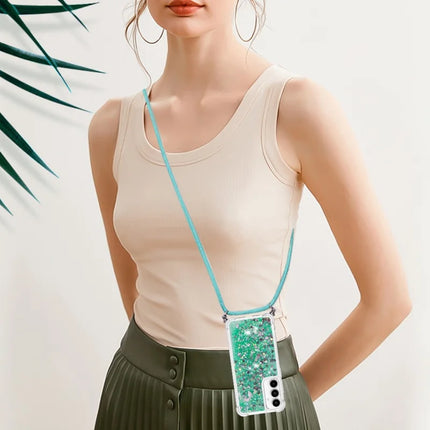 For Samsung Galaxy A56 5G TPU Case Quicksand Design Phone Cover with Lanyard