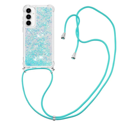 For Samsung Galaxy A56 5G TPU Case Quicksand Design Phone Cover with Lanyard