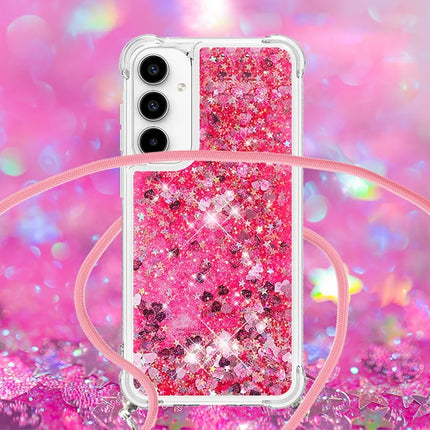 For Samsung Galaxy A36 5G TPU Case Quicksand Design Phone Cover with Lanyard