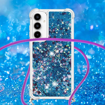For Samsung Galaxy A36 5G TPU Case Quicksand Design Phone Cover with Lanyard