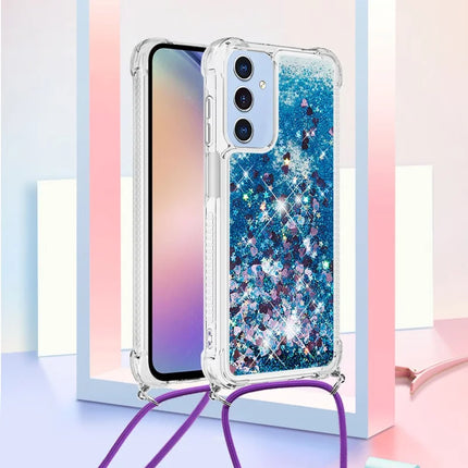 For Samsung Galaxy A26 5G TPU Case Quicksand Design Phone Cover with Lanyard
