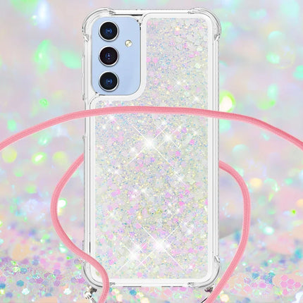 For Samsung Galaxy A26 5G TPU Case Quicksand Design Phone Cover with Lanyard
