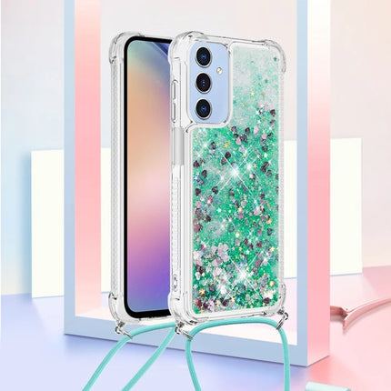 For Samsung Galaxy A26 5G TPU Case Quicksand Design Phone Cover with Lanyard