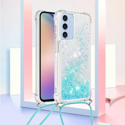 For Samsung Galaxy A26 5G TPU Case Quicksand Design Phone Cover with Lanyard