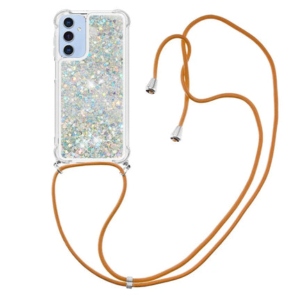 For Samsung Galaxy A26 5G TPU Case Quicksand Design Phone Cover with Lanyard