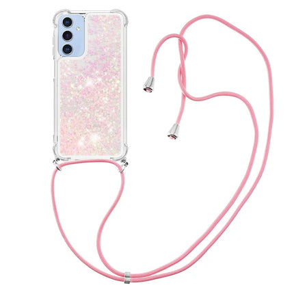 For Samsung Galaxy A26 5G TPU Case Quicksand Design Phone Cover with Lanyard