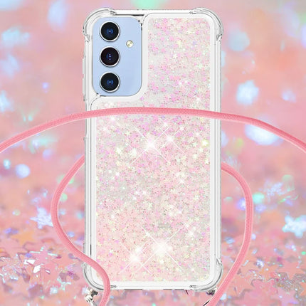 For Samsung Galaxy A26 5G TPU Case Quicksand Design Phone Cover with Lanyard