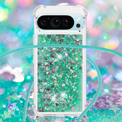 For Google Pixel 9 TPU Case Quicksand Design Phone Cover with Lanyard