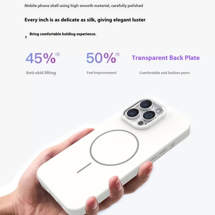 For iPhone 16 Pro Max Case Compatible with MagSafe TPU + PC Scratch Resistant Phone Back Cover with Metal Accents