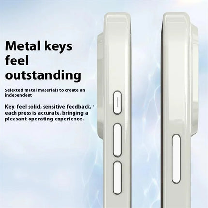 For iPhone 16 Pro Max Case Compatible with MagSafe TPU + PC Scratch Resistant Phone Back Cover with Metal Accents