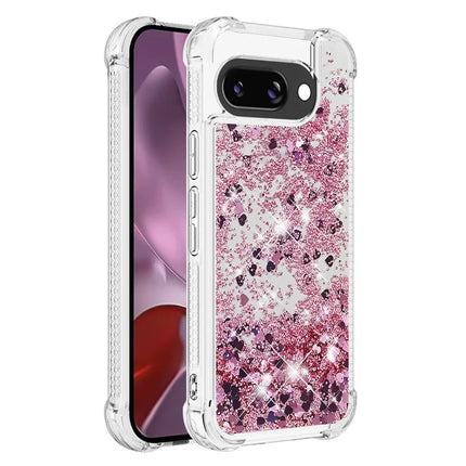 For Google Pixel 9a TPU Case Glitter Quicksand Shockproof Phone Back Cover