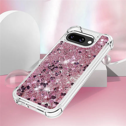 For Google Pixel 9a TPU Case Glitter Quicksand Shockproof Phone Back Cover