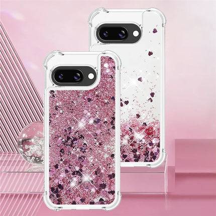 For Google Pixel 9a TPU Case Glitter Quicksand Shockproof Phone Back Cover