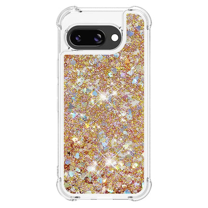 For Google Pixel 9a TPU Case Glitter Quicksand Shockproof Phone Back Cover