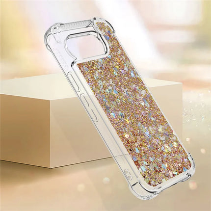 For Google Pixel 9a TPU Case Glitter Quicksand Shockproof Phone Back Cover