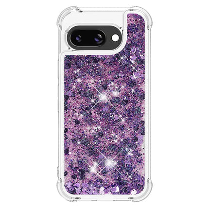 For Google Pixel 9a TPU Case Glitter Quicksand Shockproof Phone Back Cover