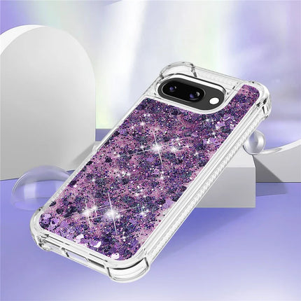 For Google Pixel 9a TPU Case Glitter Quicksand Shockproof Phone Back Cover