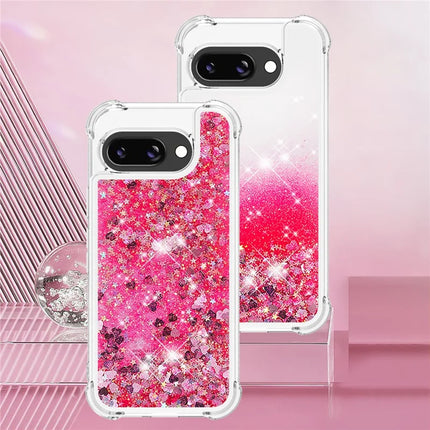 For Google Pixel 9a TPU Case Glitter Quicksand Shockproof Phone Back Cover