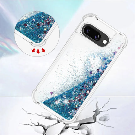 For Google Pixel 9a TPU Case Glitter Quicksand Shockproof Phone Back Cover