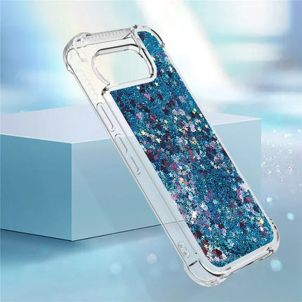 For Google Pixel 9a TPU Case Glitter Quicksand Shockproof Phone Back Cover