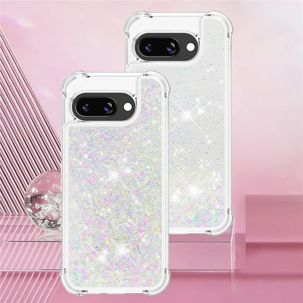 For Google Pixel 9a TPU Case Glitter Quicksand Shockproof Phone Back Cover