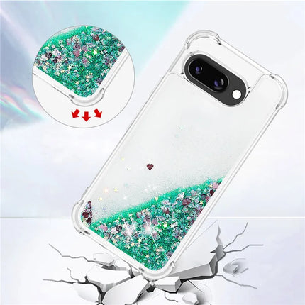 For Google Pixel 9a TPU Case Glitter Quicksand Shockproof Phone Back Cover