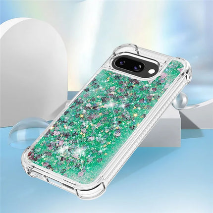 For Google Pixel 9a TPU Case Glitter Quicksand Shockproof Phone Back Cover