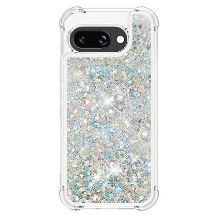 For Google Pixel 9a TPU Case Glitter Quicksand Shockproof Phone Back Cover