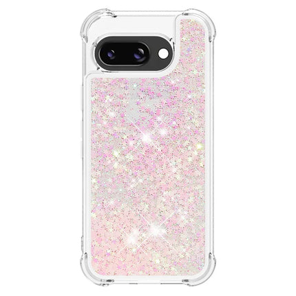 For Google Pixel 9a TPU Case Glitter Quicksand Shockproof Phone Back Cover