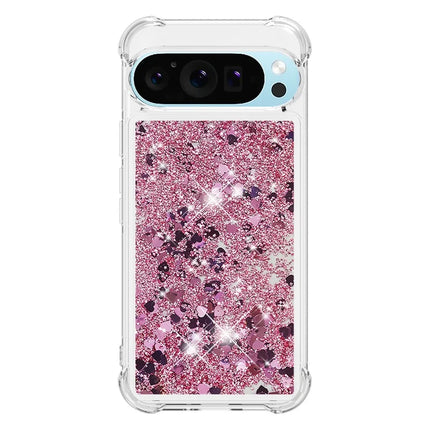 For Google Pixel 9 TPU Case Glitter Quicksand Shockproof Phone Back Cover