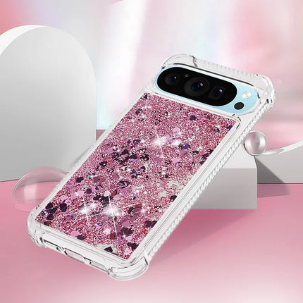 For Google Pixel 9 TPU Case Glitter Quicksand Shockproof Phone Back Cover