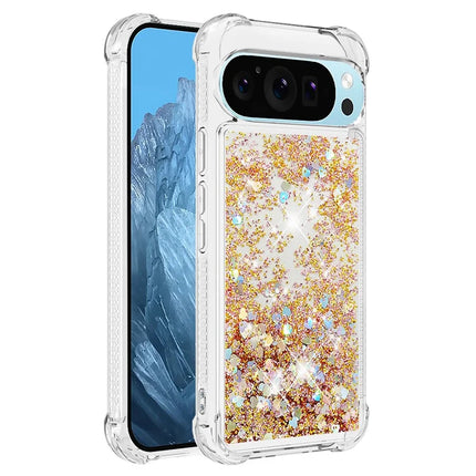 For Google Pixel 9 TPU Case Glitter Quicksand Shockproof Phone Back Cover