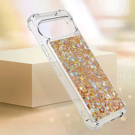 For Google Pixel 9 TPU Case Glitter Quicksand Shockproof Phone Back Cover