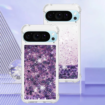 For Google Pixel 9 TPU Case Glitter Quicksand Shockproof Phone Back Cover