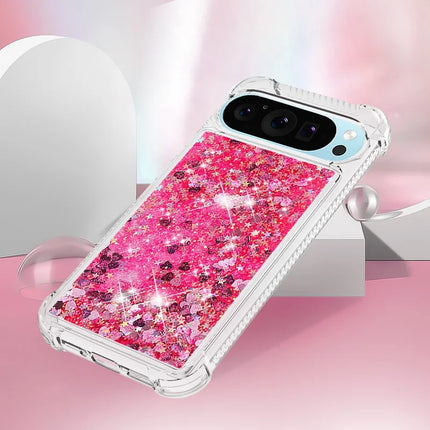 For Google Pixel 9 TPU Case Glitter Quicksand Shockproof Phone Back Cover
