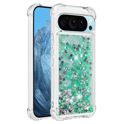 For Google Pixel 9 TPU Case Glitter Quicksand Shockproof Phone Back Cover