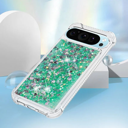 For Google Pixel 9 TPU Case Glitter Quicksand Shockproof Phone Back Cover