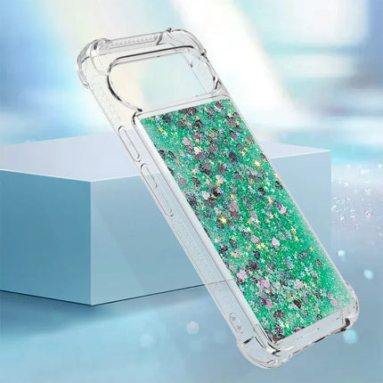 For Google Pixel 9 TPU Case Glitter Quicksand Shockproof Phone Back Cover